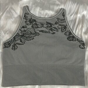 Athleta seamless ribbed crop tank